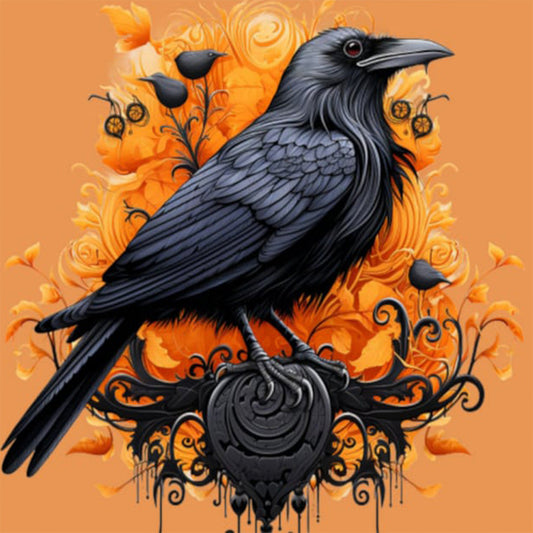 Black Crow - Full Round Drill Diamond Painting 30*30CM