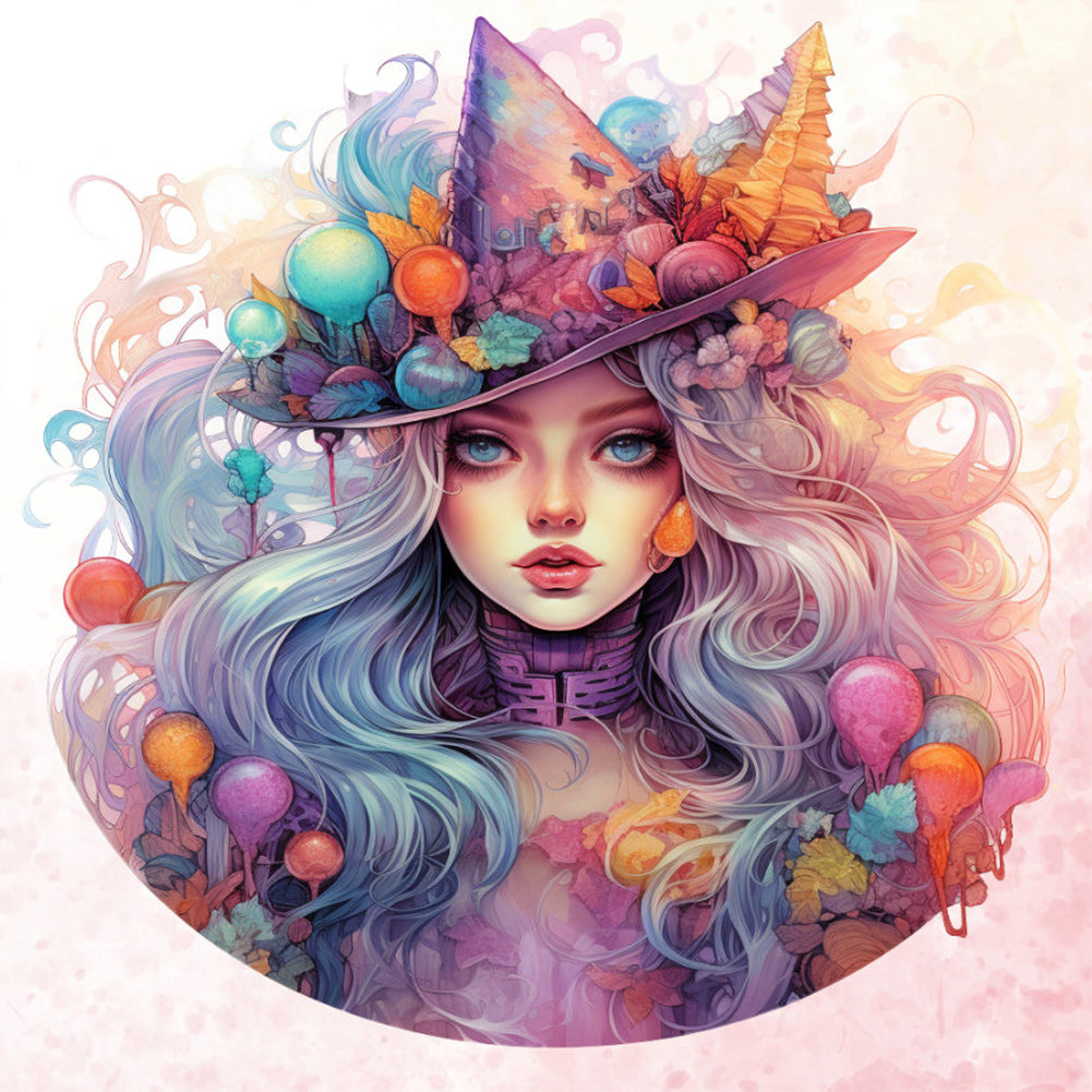 Festival¡¤Witch - Full Round Drill Diamond Painting 30*30CM