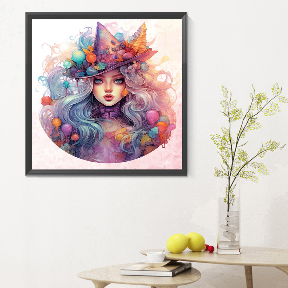 Festival¡¤Witch - Full Round Drill Diamond Painting 30*30CM