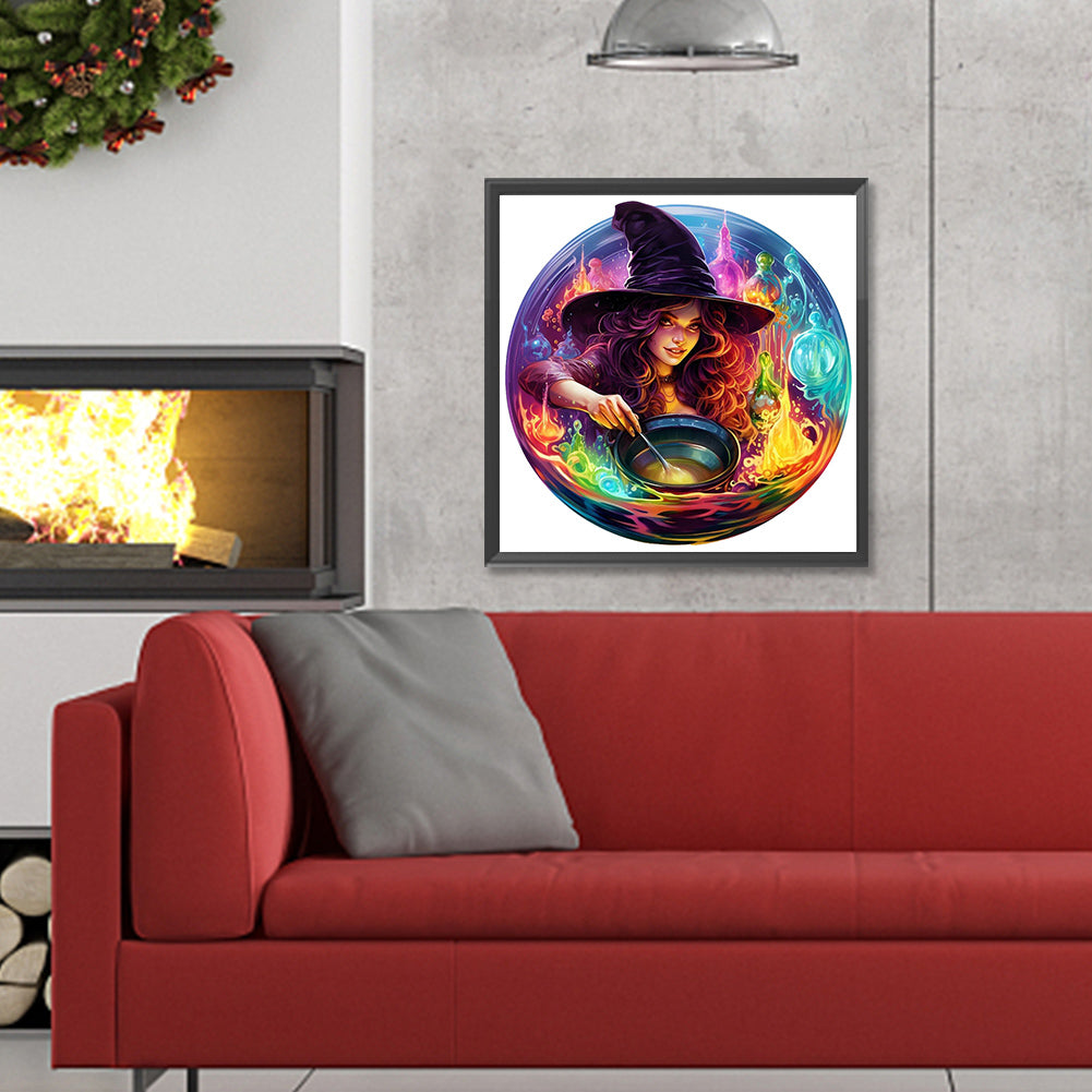 Pharmaceutical Witch - Full Round Drill Diamond Painting 30*30CM