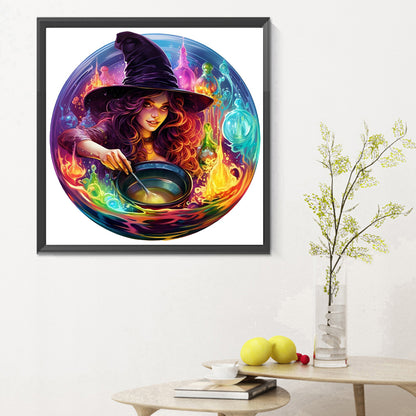 Pharmaceutical Witch - Full Round Drill Diamond Painting 30*30CM