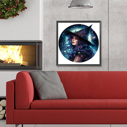 Star And Moon¡¤Witch - Full Round Drill Diamond Painting 30*30CM