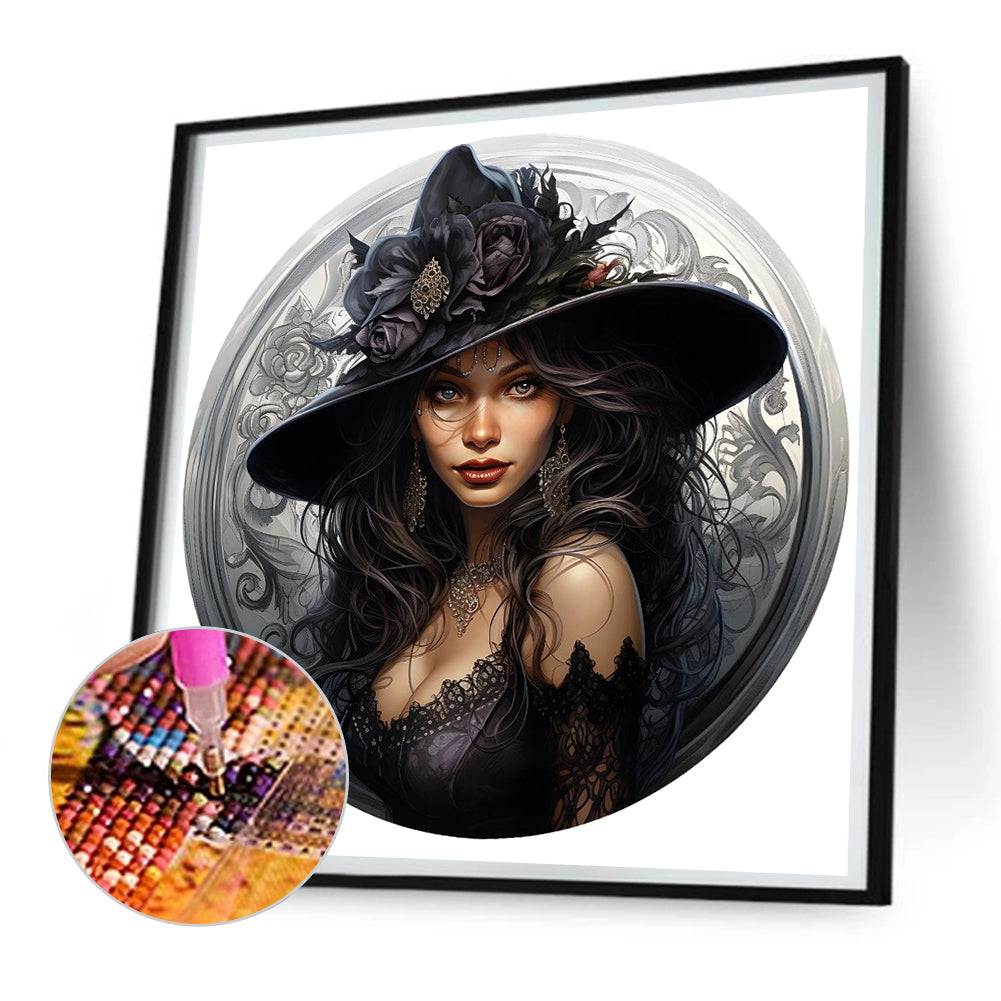 Gorgeous Witch - Full Round Drill Diamond Painting 30*30CM