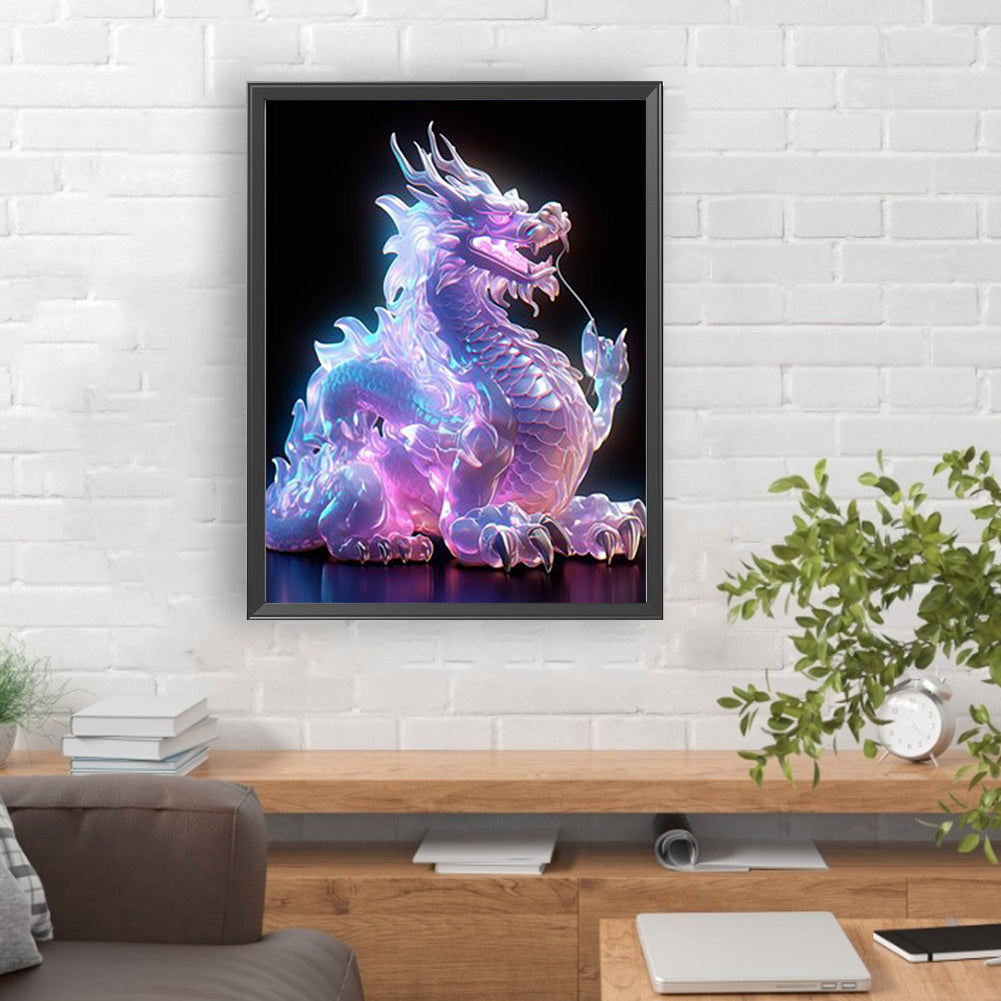 Luminous Dragon - Full Round Drill Diamond Painting 30*40CM