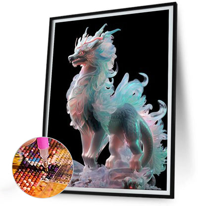 Luminous Dragon - Full Round Drill Diamond Painting 30*40CM