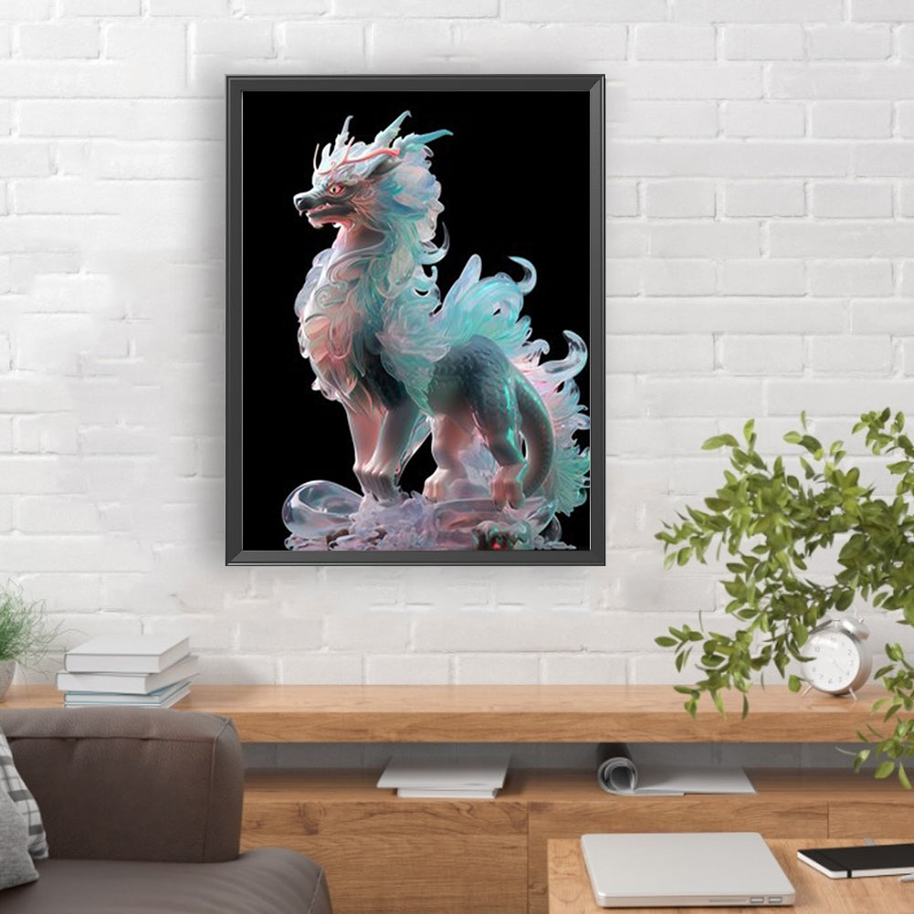 Luminous Dragon - Full Round Drill Diamond Painting 30*40CM