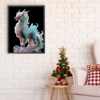 Luminous Dragon - Full Round Drill Diamond Painting 30*40CM