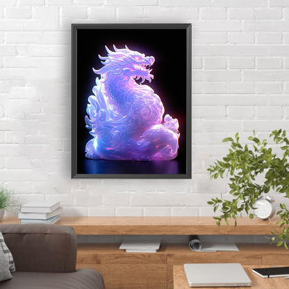 Luminous Dragon - Full Round Drill Diamond Painting 30*40CM