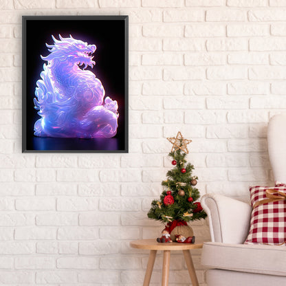 Luminous Dragon - Full Round Drill Diamond Painting 30*40CM