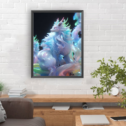 Luminous Dragon - Full Round Drill Diamond Painting 30*40CM