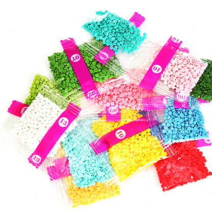 Round Diamond Painting Desktop Decorations for Office Desktop Decor (Green Owl)