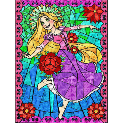 Rapunzel - Full Round Drill Diamond Painting 30*40CM