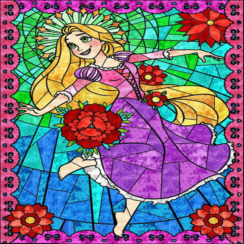 Rapunzel - Full Round Drill Diamond Painting 30*40CM