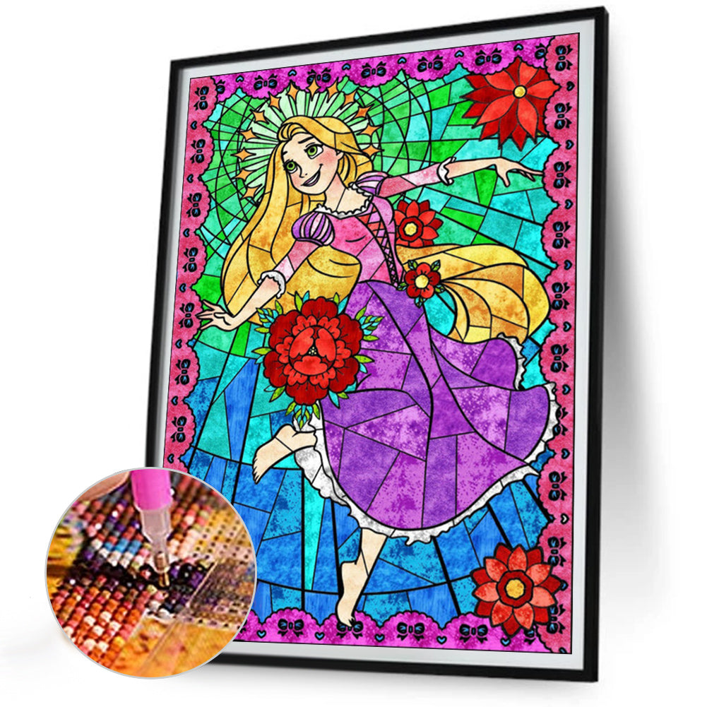 Rapunzel - Full Round Drill Diamond Painting 30*40CM