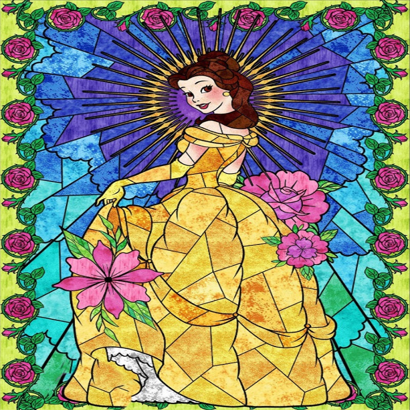 Princess Belle - Full Round Drill Diamond Painting 30*40CM