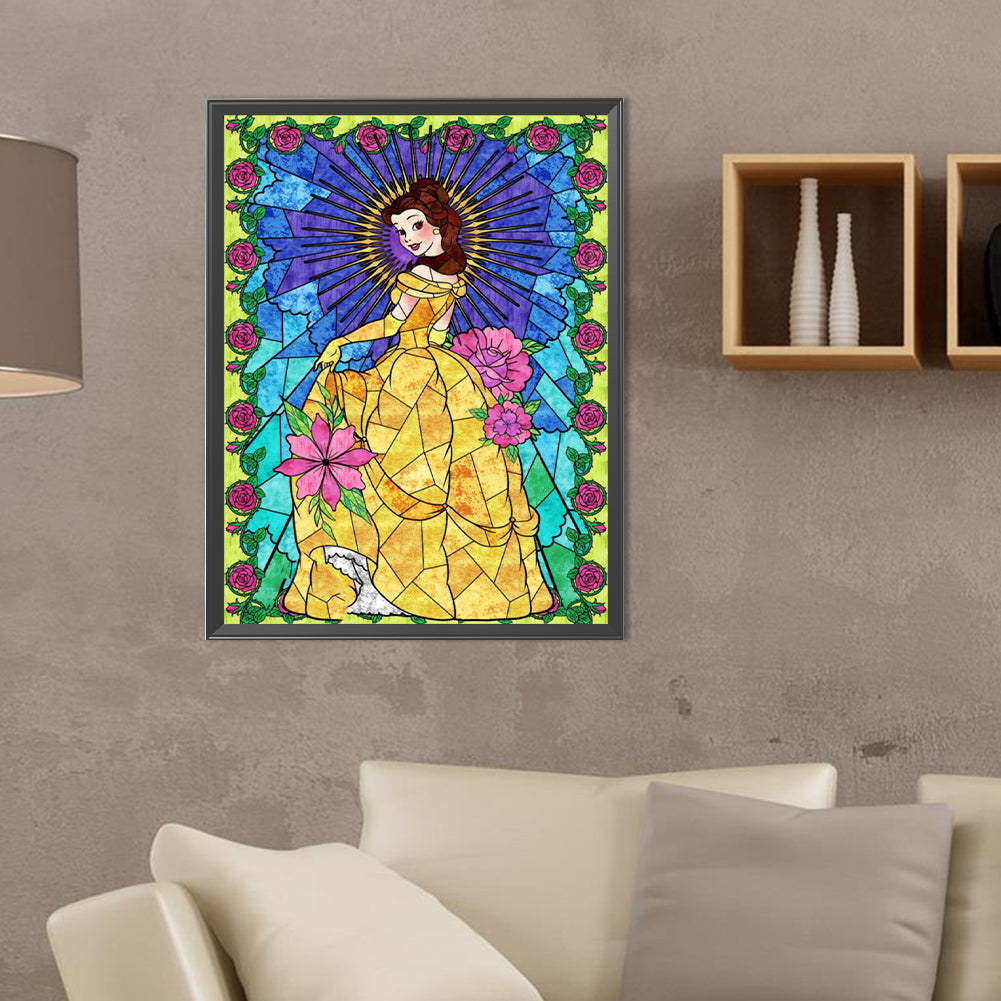 Princess Belle - Full Round Drill Diamond Painting 30*40CM