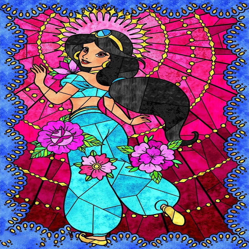 Princess Jasmine - Full Round Drill Diamond Painting 30*40CM