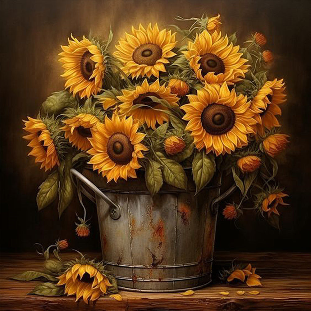 Sunflower - Full Square Drill Diamond Painting 40*40CM