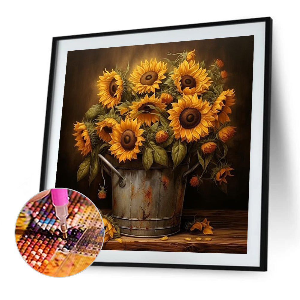 Sunflower - Full Square Drill Diamond Painting 40*40CM