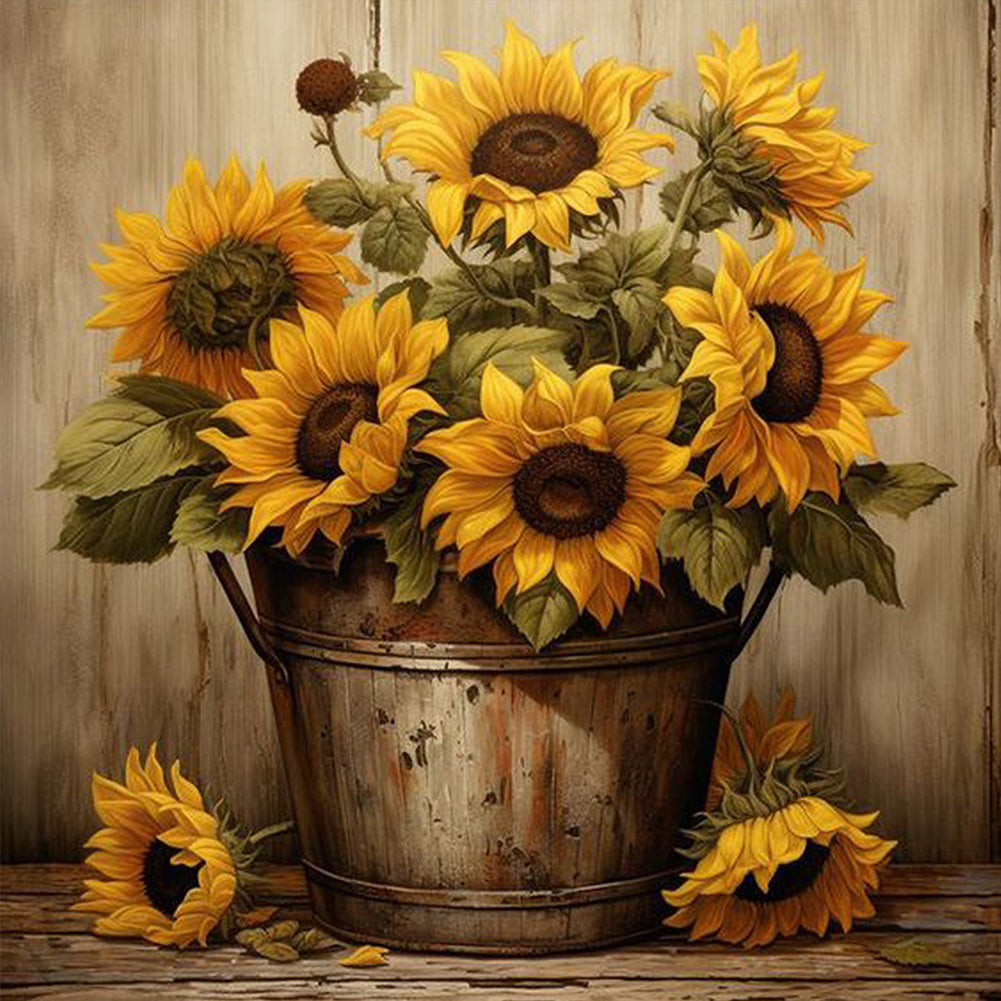 Sunflower - Full Square Drill Diamond Painting 40*40CM