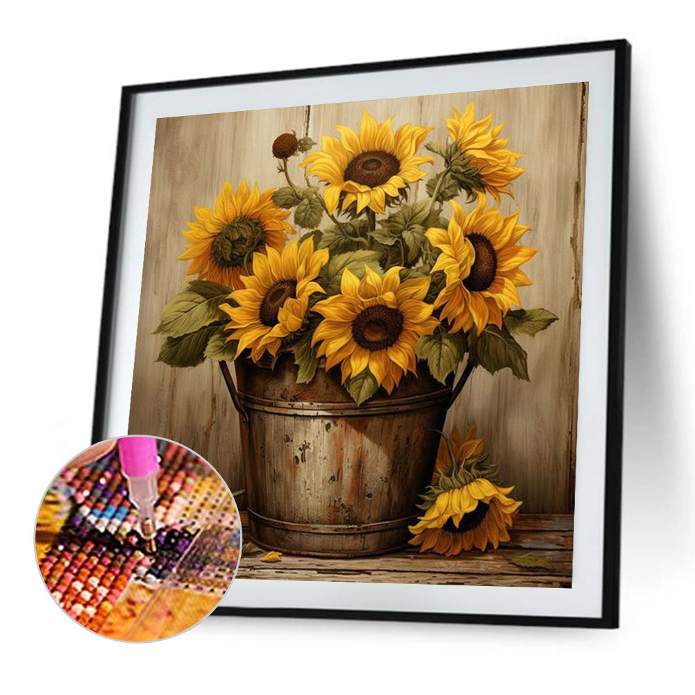 Sunflower - Full Square Drill Diamond Painting 40*40CM