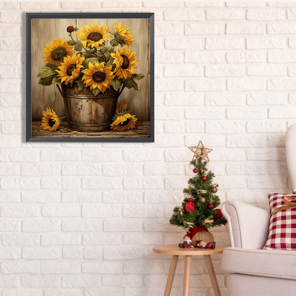 Sunflower - Full Square Drill Diamond Painting 40*40CM