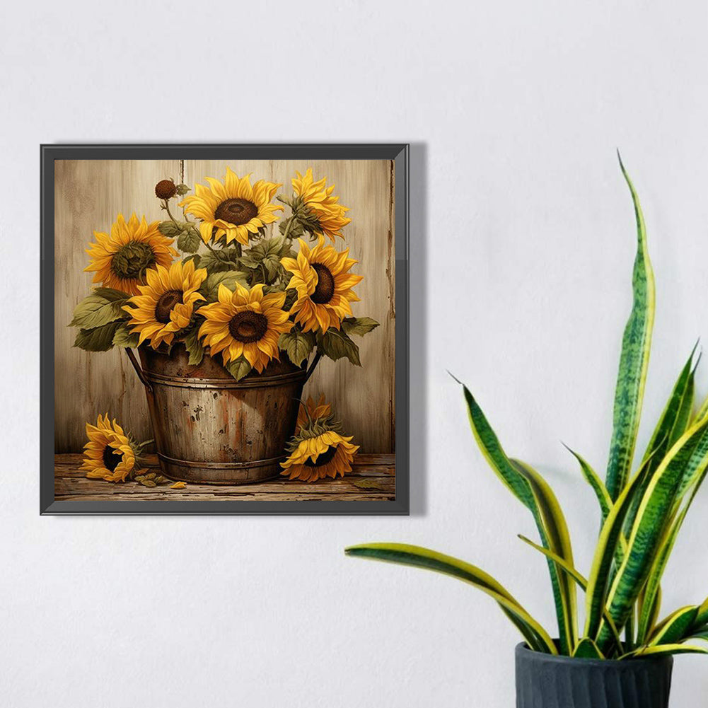 Sunflower - Full Square Drill Diamond Painting 40*40CM