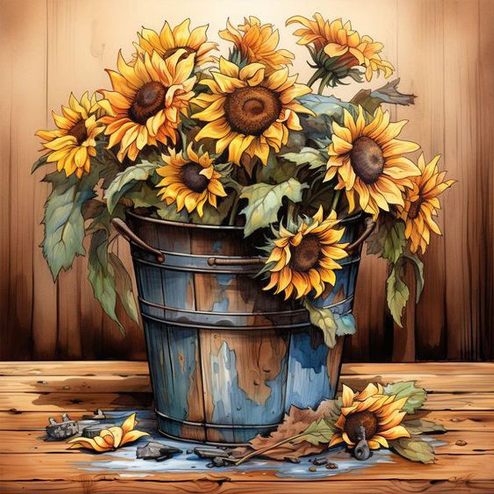 Sunflower - Full Square Drill Diamond Painting 40*40CM