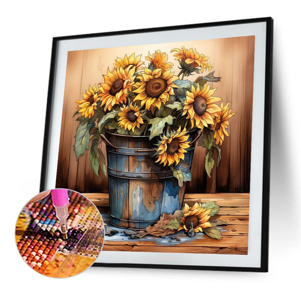 Sunflower - Full Square Drill Diamond Painting 40*40CM