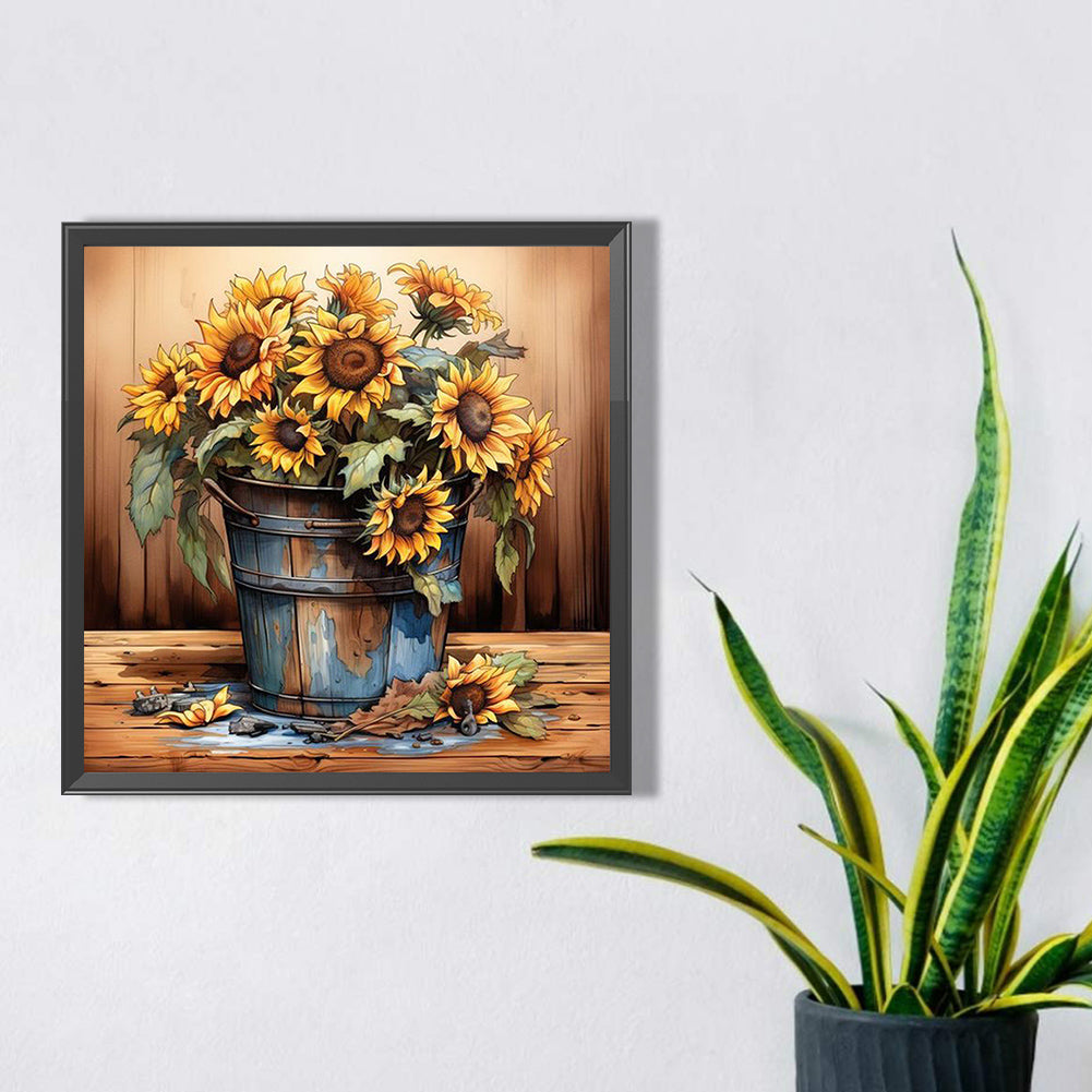 Sunflower - Full Square Drill Diamond Painting 40*40CM