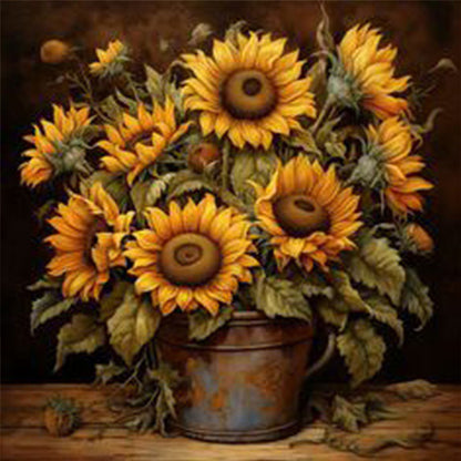 Sunflower - Full Square Drill Diamond Painting 40*40CM