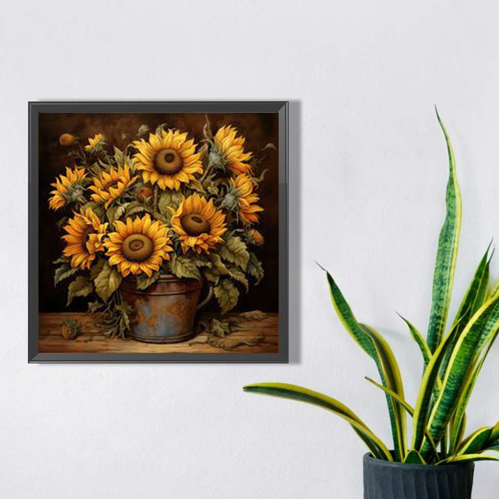 Sunflower - Full Square Drill Diamond Painting 40*40CM