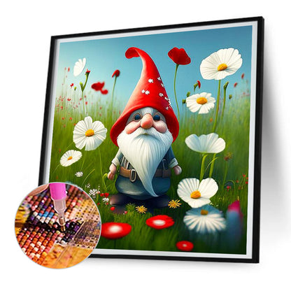 Christmas Gnome - Full Round Drill Diamond Painting 30*30CM