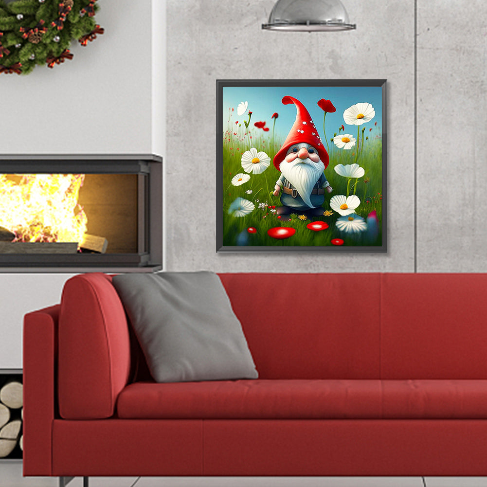 Christmas Gnome - Full Round Drill Diamond Painting 30*30CM