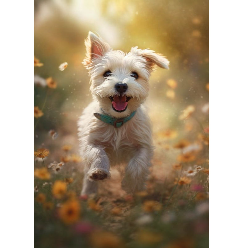 Puppy - Full Square Drill Diamond Painting 30*40CM