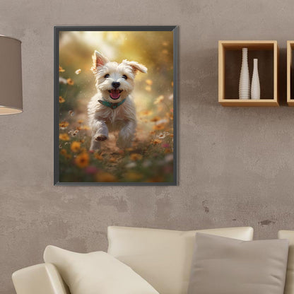 Puppy - Full Square Drill Diamond Painting 30*40CM