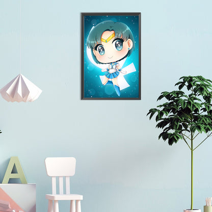 Sailor Moon Q Version - Full Round Drill Diamond Painting 30*45CM