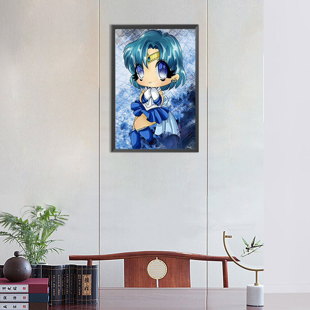Sailor Moon Q Version - Full Round Drill Diamond Painting 30*45CM