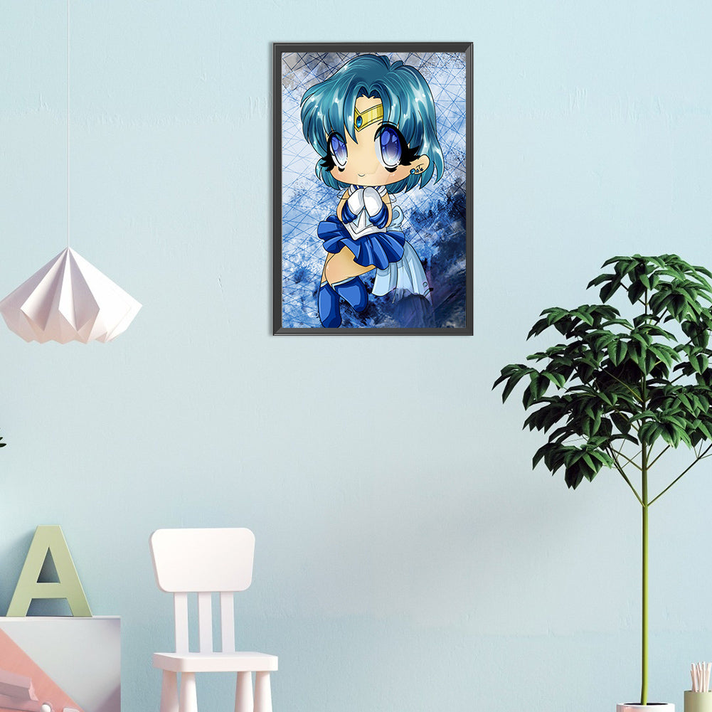 Sailor Moon Q Version - Full Round Drill Diamond Painting 30*45CM