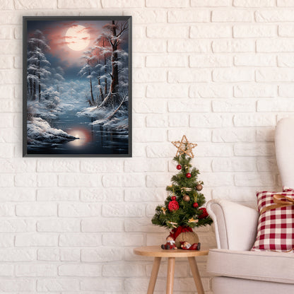 Winter Exterior - Full Round Drill Diamond Painting 30*40CM