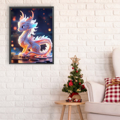 Luminous Dragon - Full Round Drill Diamond Painting 30*40CM