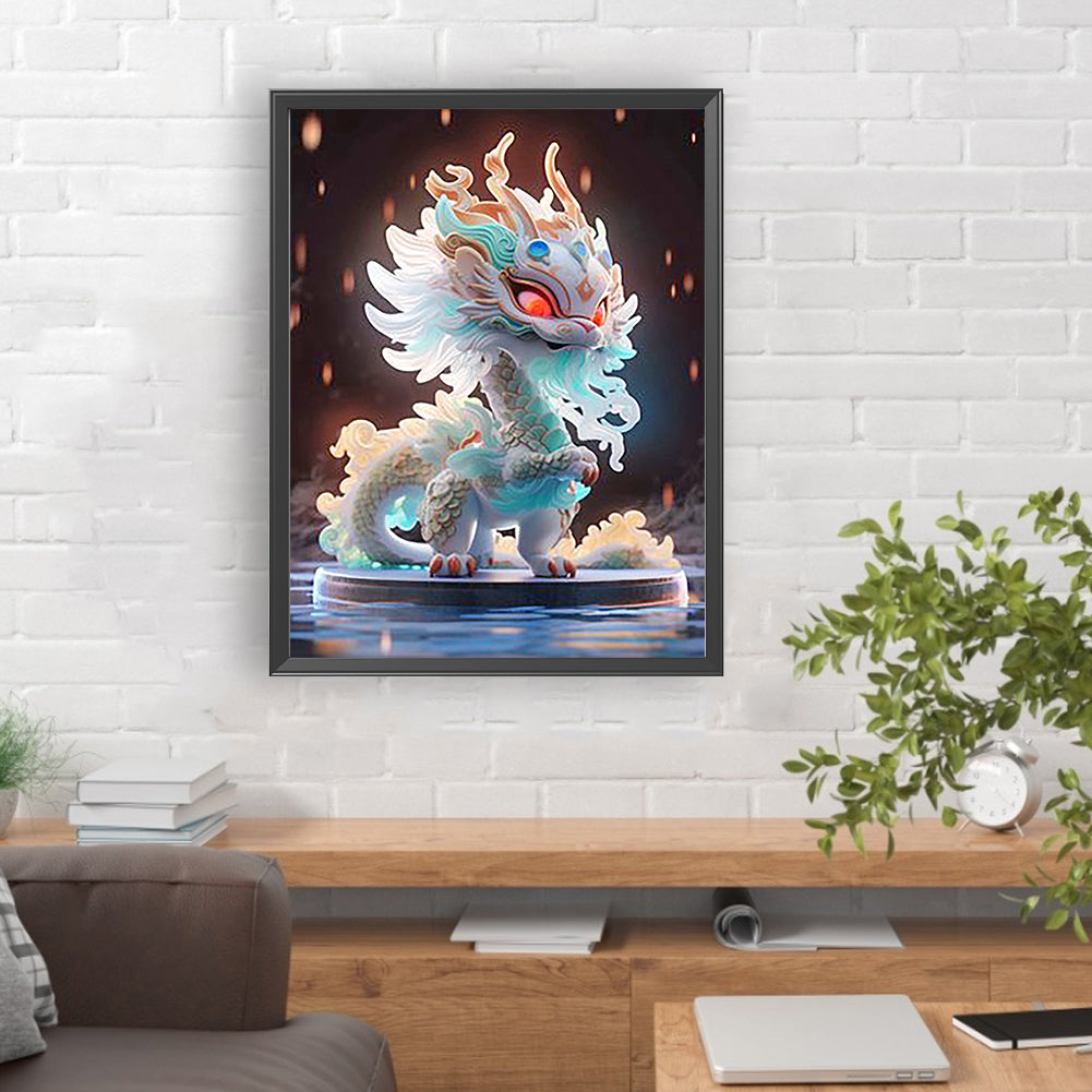 Luminous Dragon - Full Round Drill Diamond Painting 30*40CM