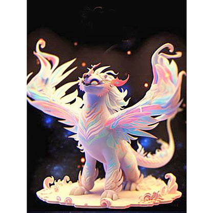 Luminous Dragon - Full Round Drill Diamond Painting 30*40CM