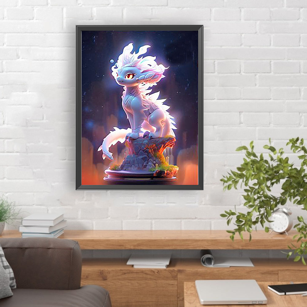 Luminous Dragon - Full Round Drill Diamond Painting 30*40CM