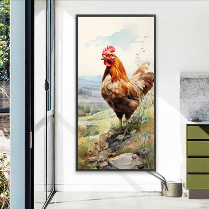 Pastoral Animal Rooster - Full Round Drill Diamond Painting 40*80CM