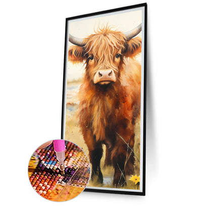 Pastoral Animal Yak - Full Round Drill Diamond Painting 40*80CM