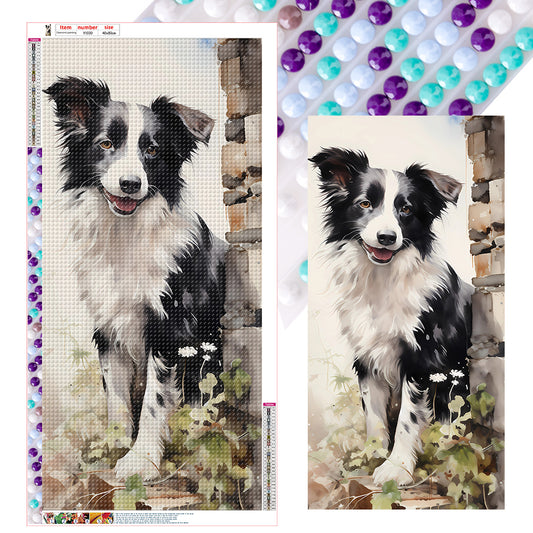 Pastoral Animal Puppy - Full Round Drill Diamond Painting 40*80CM