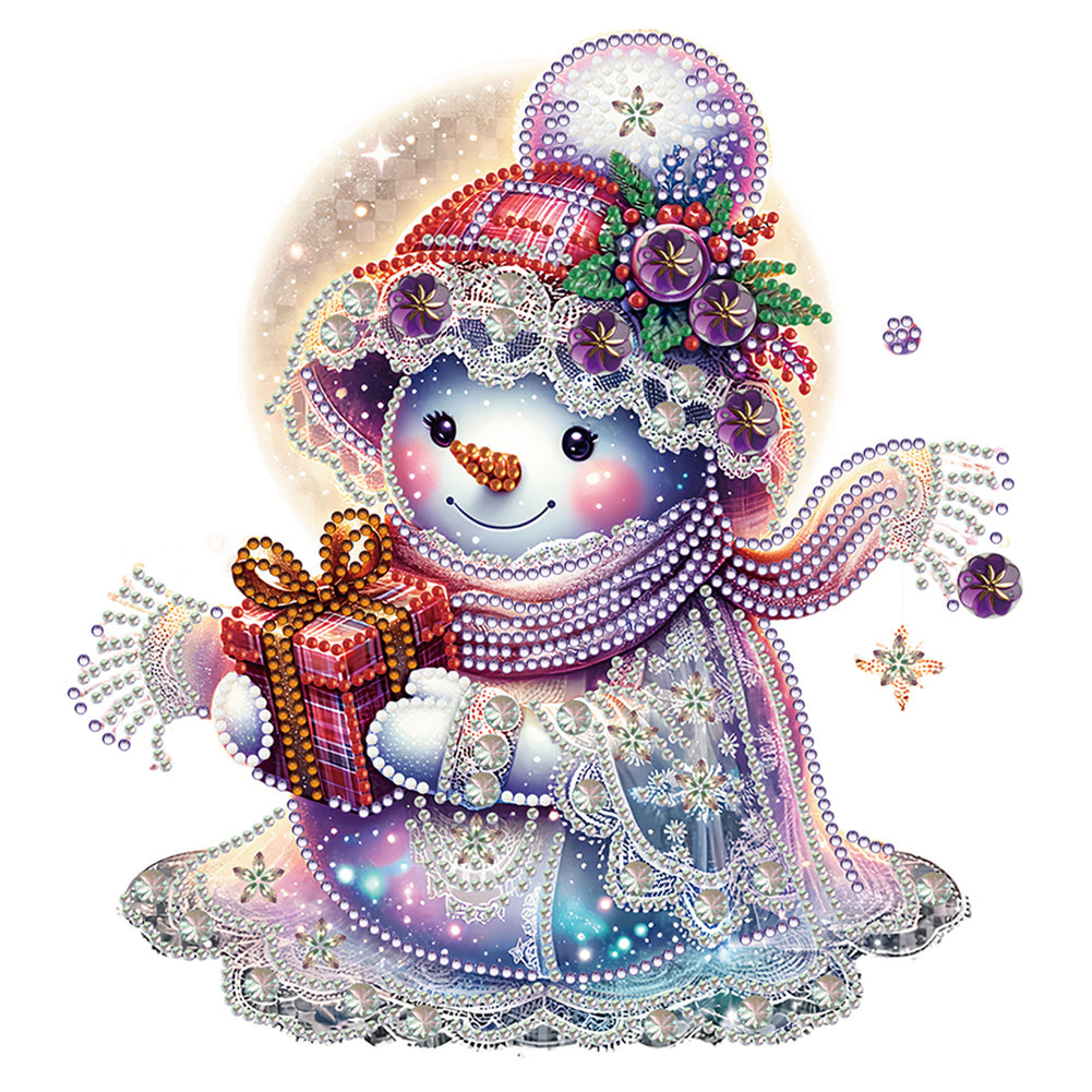 Christmas Snowman - Special Shaped Drill Diamond Painting 30*30CM