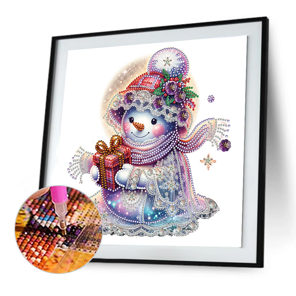 Christmas Snowman - Special Shaped Drill Diamond Painting 30*30CM