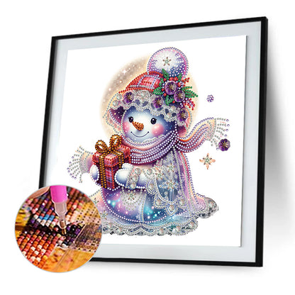 Christmas Snowman - Special Shaped Drill Diamond Painting 30*30CM